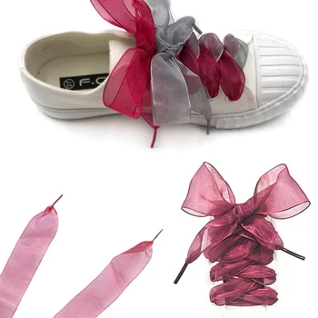 1 пара прозрачных шнурков для обуви шириной 4 см, шнурки для вечеринок, танцев, пеших прогулок, украшения в стиле хип-хоп (красные)