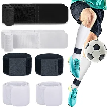 1 пара футбольных щитков для защиты голени Регулируемый фиксированный ремешок для голени Противоскользящие легкие футбольные щитки для голеностопа для детского юношеского футбола
