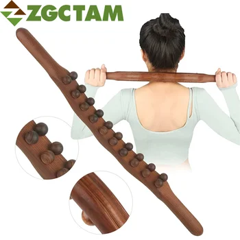 1 шт. Деревянная палочка для выскабливания, Инструменты для массажа Гуа Ша, Массажер для терапии тела, Инструмент для облегчения мышц живота, Инструменты для массажа деревянной терапии