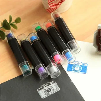 1 шт. прекрасная креативная двухцветная ручка, чернильный блокнот для штампов, набор Inkpad для DIY funny work office