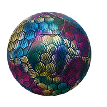 1 шт. Светоотражающий мяч для внутреннего/наружного использования, детский футбольный мяч для тренировок по футболу