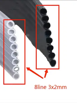 10 М 3x2 миллиметра 8-линейный композитный прозрачный или черный чернильный шланг для струйного принтера Трубка для чернил