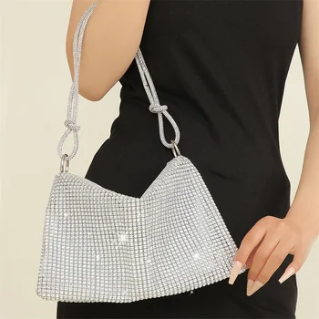 2023 Новые женские сумки через плечо с бриллиантами, свадебные сумки-клатчи, кошельки для вечеринок, прямая доставка