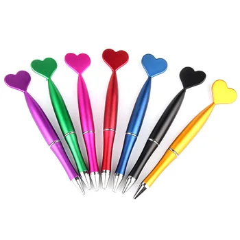 20шт Шариковая ручка с сердечком, шариковые ручки с сердечком, пластиковые ручки, студенческая шариковая ручка, школьные принадлежности, канцелярские принадлежности