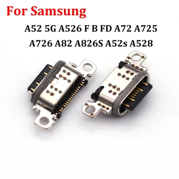 5-10 шт. Разъем USB-зарядного устройства Type-C Для Samsung A52 5G A526 F B FD A72 A725 A726 A82 A826S A52s A528 Разъем для зарядки Порты и разъемы
