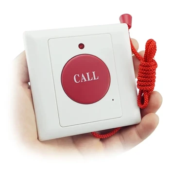 5 шт. Проводная кнопка экстренного вызова с кнопкой переключения на веревке, используемая для системы вызова помощи в больнице.