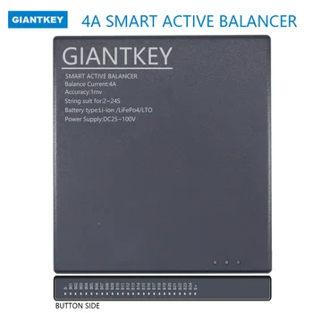 GIANTKEY 24S 4A Smart Active Balacenr 2S 8S 16S 20S Lifepo4 Литий-ионный Аккумулятор Баланс 1A-4A Точность Тока Эквалайзер с приложением BT