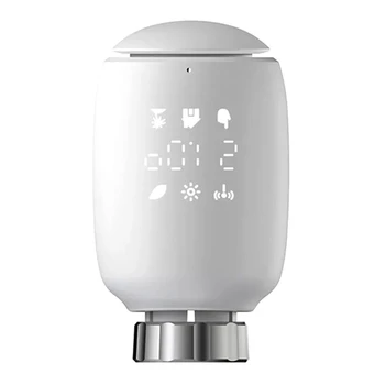 Zigbee Smart TRV Программируемый термостатический клапан радиатора Приложение Удаленный регулятор температуры Alexa для Google Home Прочный