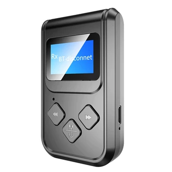 Адаптер Bluetooth Светодиодный экран Беспроводной аудио передатчик Bluetooth 5.0 Приемник для ПК ТВ Авто 3,5 Мм AUX Музыка