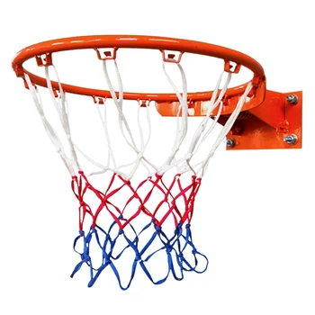 Баскетбольное кольцо с сеткой Стандартного размера, Спортивное Баскетбольное кольцо с сеткой на спинке, обод, сетка для мяча, Аксессуары для баскетбола