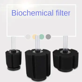 Биохимическая губка, Губчатый фильтр с воздушным приводом, Новый черный Пенопластовый фильтр 3 размеров, Пенопласт с воздушным приводом + Пластиковый аквариум с предварительным фильтром