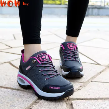 Женские кроссовки, прогулочная обувь для женщин, дышащие кроссовки для бега в спортзал, теннисные кроссовки, модные спортивные туфли на шнуровке