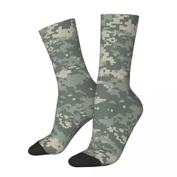 Забавные мужские носки Army ACU в стиле ретро, камуфляж, хип-хоп, повседневные носки для экипажа, подарочный рисунок