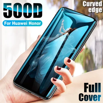 Защитное стекло для Honor 20 9 10 Pro Lite V20 Full Cover 500D Screen protector Закаленное Защитное стекло для Huawei P20 Pro P30 Lite