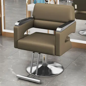 Косметическое седло Парикмахерское кресло Кресло для мытья посуды Тату Косметическое Вращающееся Роскошное Парикмахерское кресло для макияжа Beauty Silla Barberia Мебель для дома