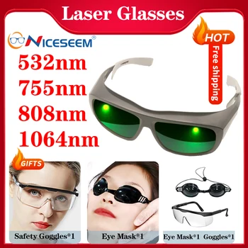 Лазерные Защитные Очки Очки Для Удаления Волос UV IPI IR IPL FPV 200-2000 нм Сварочные Защитные Очки Для Защиты Глаз От Излучения OD6 CE