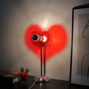 Лампа Sunset, светодиодный проектор в форме сердца, Новинка, освещение гостиной, бара, кафе, магазина, лампа для украшения стен на романтическом фоне.