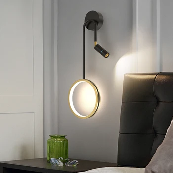 Лампа для современной спальни Nordic Light, роскошная стена для коридора, балкона, гостиной
