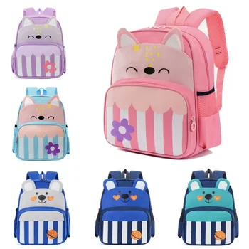 Легкий детский рюкзак для защиты позвоночника, милый рюкзак с мультяшным принтом, школьная сумка для детского сада для мальчиков и девочек, сумка для книг