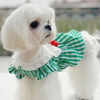 Летнее Милое платье для собаки, костюм щенка чихуахуа, одежда для Йорки, померанского шпица, бишон-пуделя, шнауцера, одежда для собак