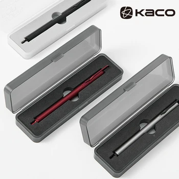 Металлическая гелевая ручка KACO KLIP высокого качества Business Signature Stylo 0,5 мм с черными чернилами для заправки boligrafo gel С зажимом для письма papeleria