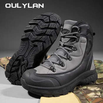 Мужские военные ботинки, походные тактические ботинки, мужская обувь для скалолазания спецназом, обувь для пустыни, уличные водонепроницаемые ботильоны, мужские рабочие ботинки