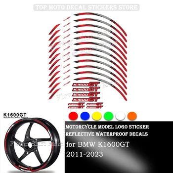 Наклейка на колесо мотоцикла Водонепроницаемая Наклейка на ступицу Лента в полоску по ободу 17 дюймов для BMW K1600GT K 1600 K1600 GT 2011-2023 2020 2021