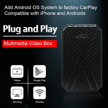 Новая версия Беспроводного ключа Carplay с поддержкой 4 + 64G Carplay Ai box Android Auto Media Car TV Box 9.0 Для VW Mirrorlink