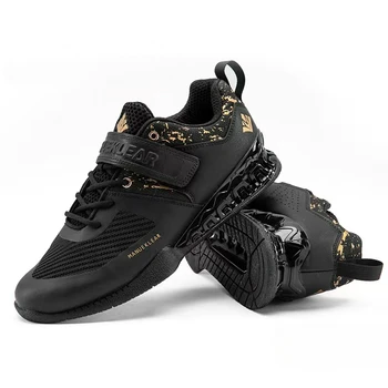 Новый тренд Для мужчин, занимающихся поднятием тяжестей, Черно-желтая обувь для приседаний, мужская Дышащая Спортивная обувь, Мужская Дизайнерская спортивная обувь для мужчин