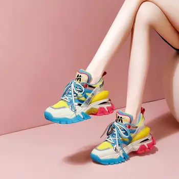 Обувь для отца, Женская новинка весны 2023 года, супер удобная тенденция из мягкой кожи Внутри высоких студенческих ботинок из мягкой кожи