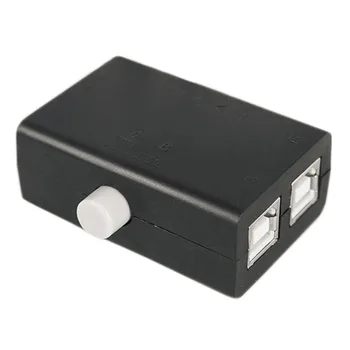 Общий доступ к USB Распределительная коробка Концентратор 2 порта ПК Компьютер Сканер Принтер Руководство Горячая акция Оптом
