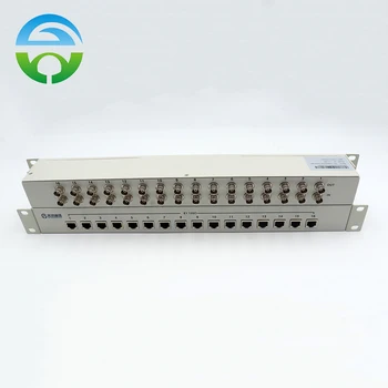 Оптоволоконный Медиаконвертер с 16 портами 75 Ом на 120 Ом balun converter E1 коммутационная панель