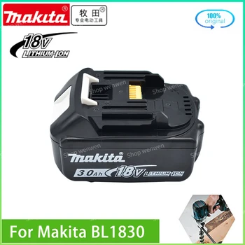 Оригинальный Аккумулятор Для Электроинструментов Makita 18V 3.0Ah с Заменой светодиода Li-ion LXT BL1860B BL1860 BL1850 BL1840