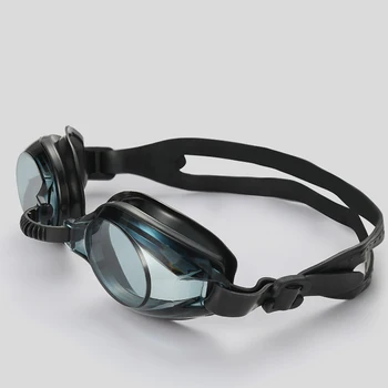 Очки для плавания с защитой от запотевания, ультрафиолета, плоское зеркало высокой четкости, силиконовые очки для плавания и дайвинга для взрослых мальчиков и девочек