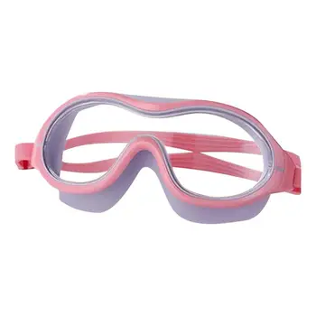 Плавательные очки для взрослых с защитой от ультрафиолета, очки для плавания для взрослых в большой оправе, водонепроницаемые очки для плавания с четким зрением для мужчин и женщин