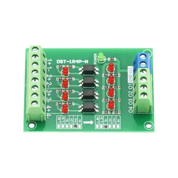 Плата с 4-канальным преобразователем сигнала ПЛК от 24 В до 5 В 4-битная оптрона для arduino