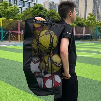 Портативная сумка с утолщенным спортивным мячом, большая сумка для баскетбола, футбола, Регби, волейбола, рюкзак для хранения большой емкости