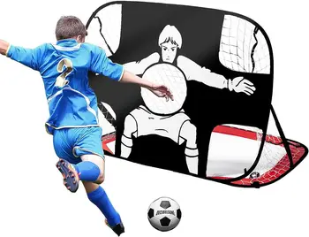 Портативные Футбольные Ворота Pop Up Kid Soccer Target Net для Заднего Двора с Аксессуарами Игрушки на Открытом Воздухе Тренировочное Оборудование для детей