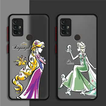 Роскошный чехол для телефона Disney Princess с цветочным Рисунком для Samsung Galaxy A52 5G A71 A31 A32 A13 A50s A21s A30 A51 A12 A70s, Мягкий чехол-бампер
