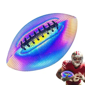 Светящийся Тренировочный мяч Светящийся Тренировочный мяч Мяч для американского футбола Флуоресцентный Тренировочный мяч из искусственной кожи с подсветкой Игрушки Подарки Игра