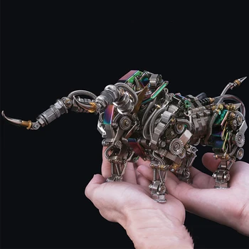 Сделай сам 3D Металлический пазл Китайский Зодиак Корова Крупный рогатый скот Бык Животные Наборы для сборки моделей Пазлы для взрослых Подарки мальчикам