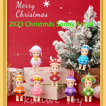 Серия рождественских украшений Sonny Angel 2023 Blind Box Аниме Фигурки Игрушки Милый сюрприз Guess Специальная коробка Рождественский подарок для детей
