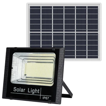 Солнечные прожекторы с дистанционным управлением 100 Вт прожектор на солнечной энергии Наружный Водонепроницаемый IP67 Простота установки