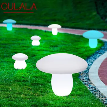 Уличные грибовидные газонные лампы OULALA с дистанционным управлением White Solar 16 цветов света Водонепроницаемый IP65 для украшения сада