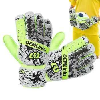 Футбольные перчатки Футбольные перчатки для взрослых Дышащие футбольные Футбольные перчатки Утолщенные футбольные вратарские перчатки для тренировок