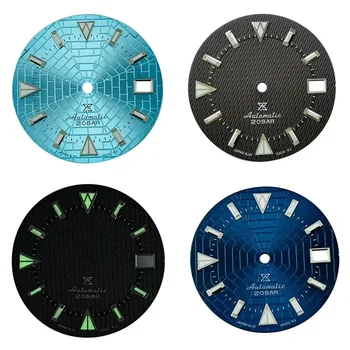 Циферблат часов диаметром 28,5 мм, Новый светло-зеленый ночник NH35, Модифицированный Аксессуар для часов для дайвинга с логотипом NH36 Spider Web S