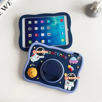 Чехол для Планшета Xiaomi Pad 6 Case 2023 Мягкая Силиконовая Крышка Mi Pad 6 Pro Вращающаяся Подставка 11 Kids Противоударный Мультяшный Детский Чехол Funda