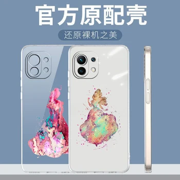 Чехол для телефона В стиле Принцессы Диснея Для Xiaomi Mi 12X 12 11 11T 11i 10T 10 Pro Lite Ultra 5G 9T 8 A3 Прозрачная Крышка