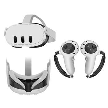 Чехол от падения, ударопрочный силиконовый для Meta Quest 3, маска для гарнитуры, крышка объектива, защитный рукав, колпачок, аксессуары