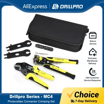 Щипцы Drillpro 4 в 1 для резки кабеля Регулируемый Автоматический Инструмент для зачистки проводов Многофункциональные Плоскогубцы для зачистки и обжима клемм